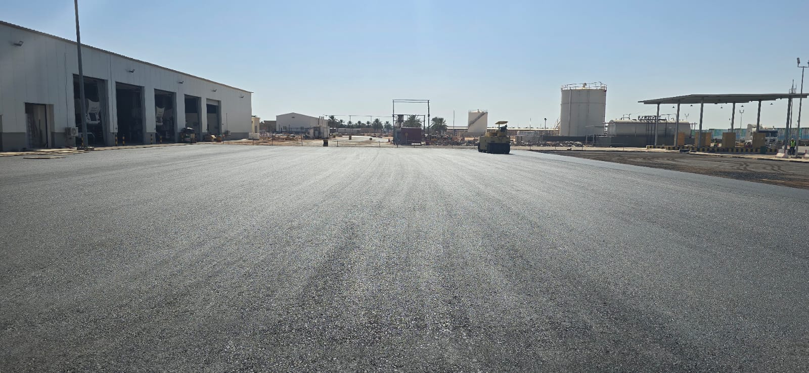 Asphalting Works in Almarai Plant